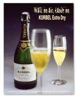 fictious ad for Korbel Wine